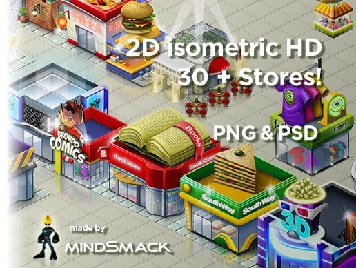 You are currently viewing 2D Isometric Store Buildings HD