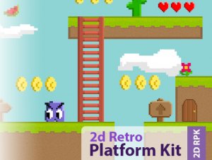 2D Platform Pack Retro for free (unityassets4free)