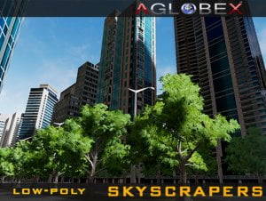 53 Low-poly Skyscrapers (Day & Night) for free (unityassets4free)
