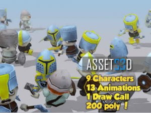 9 Animated Warriors for free (unityassets4free)