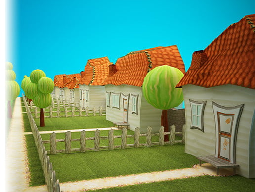 Bee Garden 3D Models for free (unityassets4free)