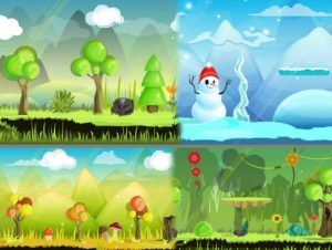 You are currently viewing 2D Cartoon Forest Environment