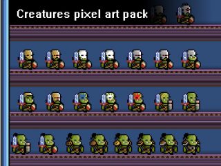 You are currently viewing Creatures Pixel Art Pack