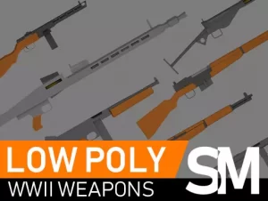 Read more about the article Low Poly WWII Weapons