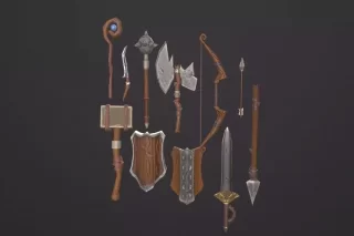 You are currently viewing Stylized RPG Starter Weapons