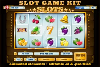 You are currently viewing Slots Cassino UI Animated GUI Game Kit