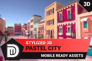 Read more about the article Stylized 3D Pastel City
