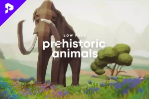 low-poly-animated-prehistoric-animals