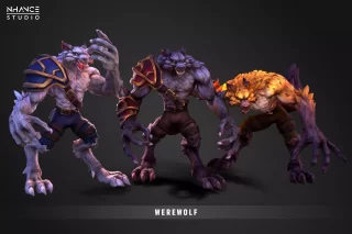 You are currently viewing Stylized Fantasy Werewolf