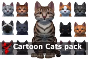 Read more about the article Cartoon Cats pack