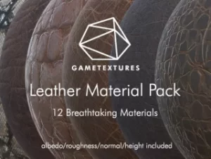 Read more about the article Leather Material Pack by GameTextures