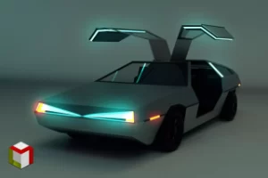 Read more about the article Low Poly Sci-Fi Car 04