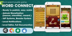 Read more about the article Word Connect Puzzle – Unity Template Project (Android + iOS + AdMob + Notification)