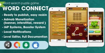 You are currently viewing Word Connect Puzzle – Unity Template Project (Android + iOS + AdMob + Notification)
