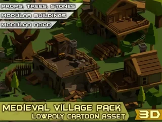 You are currently viewing Medieval Village Pack – Lowpoly Cartoon Asset