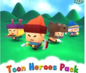 Read more about the article Toon Heroes Pack Low-poly 3D model