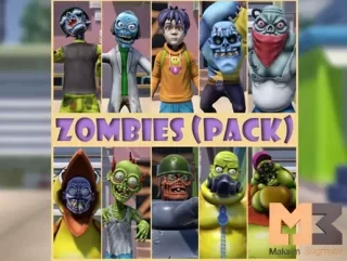 Read more about the article Cartoon Zombies Pack
