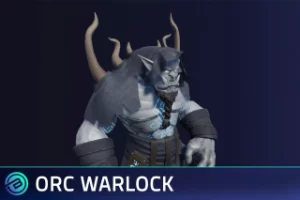 Read more about the article Stylized Orc Warlock – RPG NPC