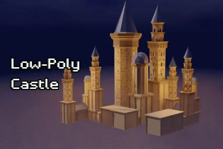 low-poly-castle