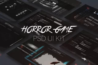 Read more about the article Horror Game PSD UI Kit