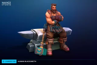 You are currently viewing Modular Stylized Human Blacksmith