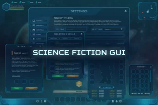 Read more about the article Complete Sci-Fi GUI / UI + psd sources