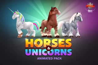Read more about the article Horses & unicorns animated pack