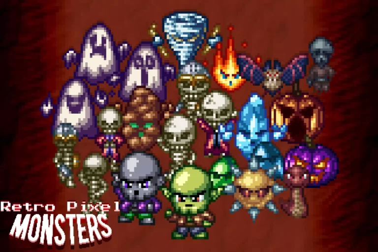 retro-pixel-monsters