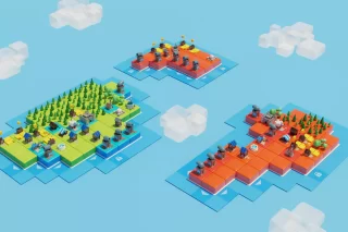 You are currently viewing Tile island low poly castle
