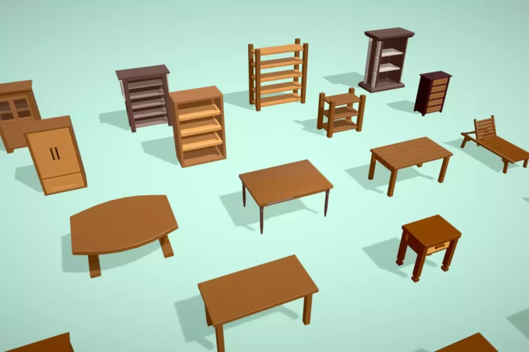 low-poly-wooden-furniture-pack-interior-pack